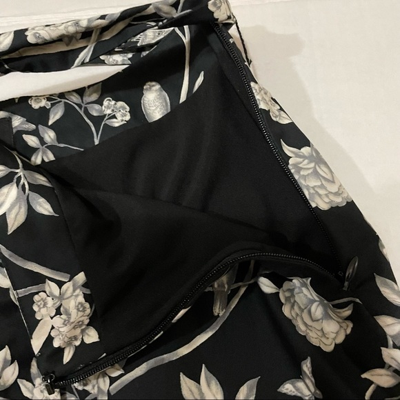 Talbots Birdcage Floral Print knee length skirt, bow belted A-line skirt… - Picture 9 of 13